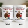 A Relationship Where One Is Always Right With Cartoon Couple - Personalized Custom Coffee Mug - CPL1337_MG