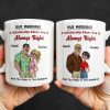 A Relationship Where One Is Always Right With Cartoon Couple - Personalized Custom Coffee Mug - CPL1337_MG