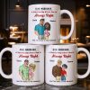 A Relationship Where One Is Always Right With Cartoon Couple - Personalized Custom Coffee Mug - CPL1337_MG