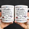 A Sister Is A Little Bit Of Childhood With Flowers And Butterfly - Personalized Custom Coffee Mug - BST436_MG