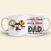 A Sperm Dad Family Gift Mug Funny White Mug