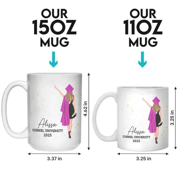 A Sweet Ending To A New Beginning - Family Personalized Custom Mug - Graduation Gift For Family Members, Siblings, Brothers, Sisters