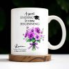A Sweet Ending To A New Beginning, Flowers and Graduation Cap - Personalized Custom Coffee Mug - GRAD286_MG