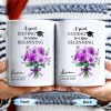 A Sweet Ending To A New Beginning, Flowers and Graduation Cap - Personalized Custom Coffee Mug - GRAD286_MG