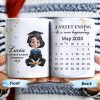 A Sweet Ending To A New Beginning, Graduate And Calendar - Personalized Custom Coffee Mug - GRAD028_MG