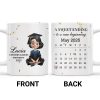 A Sweet Ending To A New Beginning, Graduate And Calendar - Personalized Custom Coffee Mug - GRAD028_MG