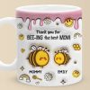 A Sweet Way To Celebrate The Love Between Mom And Daughter - Family Personalized Custom 3D Inflated Effect Printed Mug - Gift For Mom, Daughter