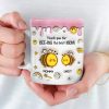 A Sweet Way To Celebrate The Love Between Mom And Daughter - Family Personalized Custom 3D Inflated Effect Printed Mug - Gift For Mom, Daughter