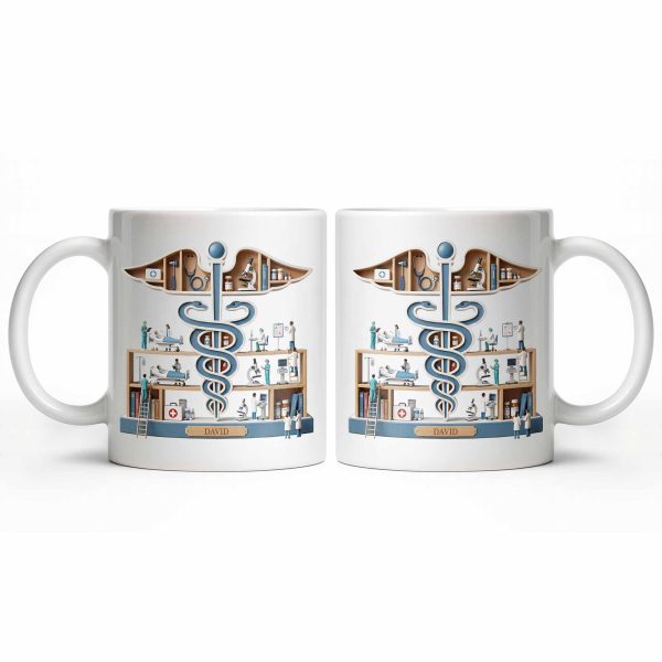 A Thoughtful Gift Celebrating Medical Dedication - Personalized Custom Coffee Mug - DOC070_MG
