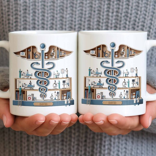 A Thoughtful Gift Celebrating Medical Dedication - Personalized Custom Coffee Mug - DOC070_MG