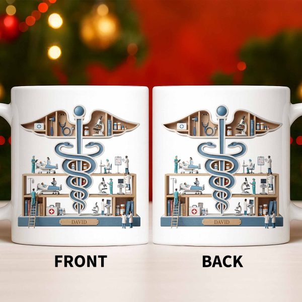 A Thoughtful Gift Celebrating Medical Dedication - Personalized Custom Coffee Mug - DOC070_MG