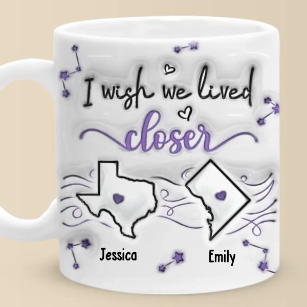 A True Friend Is One Soul In Two Bodies - Bestie Personalized Custom 3D Inflated Effect Printed Mug - New Arrival, Christmas Gift For Best Friends, BFF, Sisters AMZ