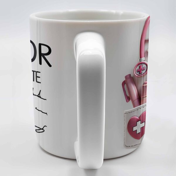 A Wise Doctor Once Wrote, Medical Coat and Stethoscope - Personalized Custom Coffee Mug - DOC012_MG