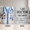 A Wise Doctor Once Wrote Medical Essentials - Personalized Custom Coffee Mug - DOC096_MG