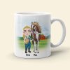 A Wise Woman Once Said I'm Getting A Horse - Personalized Mug - Gift For Horse Lovers
