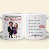 Abso-Bloomin-LutelyThe Best Boyfriend, Personalized Boyfriend Award Coffee Mug, Upload Photo