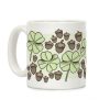 Acorn And Four Leaf Clover Pattern Coffee Mug