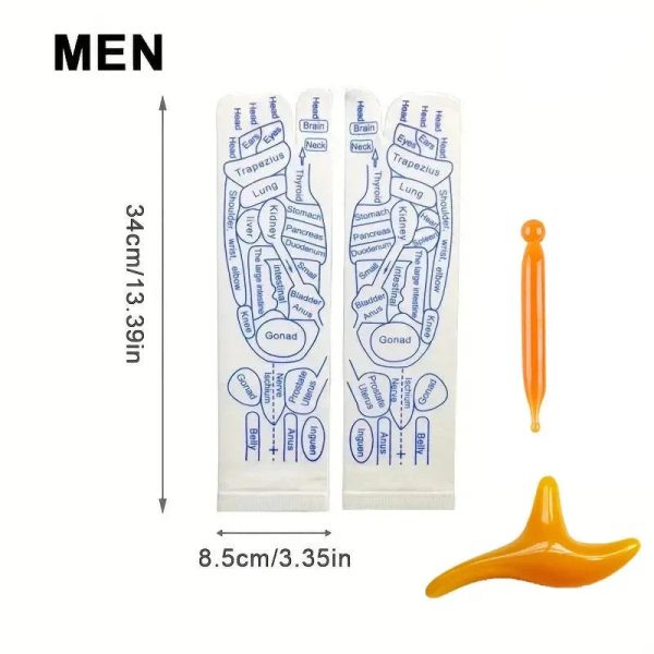 Acupressure Reflexology Socks With Massage Stick