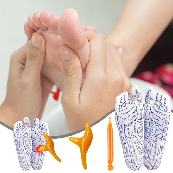 Acupressure Reflexology Socks With Massage Stick