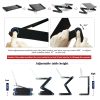 Adjustable Laptop Stand With Mouse Pad