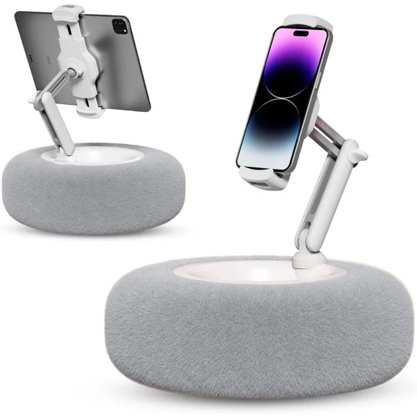 Adjustable Plush Pillow Tablet & Phone Stand For Live Streaming & Video Chat