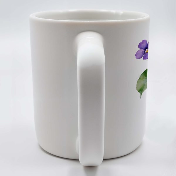 Admire The Beauty Of Pansies Every Morning - Personalized Custom Coffee Mug - CP001_MG