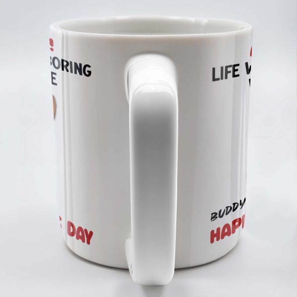 Admit It! Life Would Be Boring Without Me, Happy Father's Day, Dog - Personalized Custom Coffee Mug - DOG042_MG