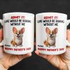Admit It! Life Would Be Boring Without Me, Happy Father's Day, Dog - Personalized Custom Coffee Mug - DOG042_MG
