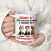 Admit It Life Would Be Boring Without Us, Funny Cartoon Cat Personalized Mug, Gift for Cat Mom, Cat Dad