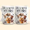 Adorable Dog-Themed Ceramic Mug, Adding Warmth and Joy to Your Day