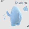 Adorable Muscle Shark Plush Toy - Soft Stuffed Animal for Kids' Sleep & Play