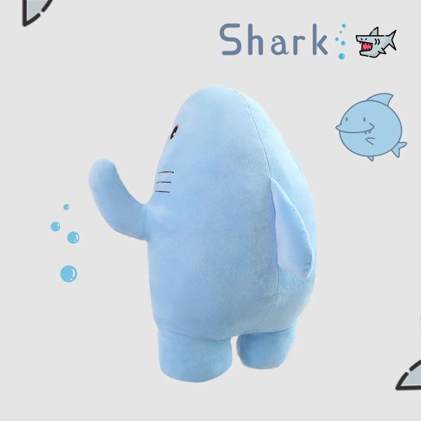 Adorable Muscle Shark Plush Toy - Soft Stuffed Animal for Kids' Sleep & Play