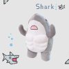 Adorable Muscle Shark Plush Toy - Soft Stuffed Animal for Kids' Sleep & Play