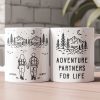 Adventure Partners For Life Camping Couple Gift - Personalized Mug