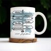 Adventuring Together Unforgettable Memories World Map Design - Personalized Custom Coffee Mug - CPL127_MG