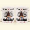 After 10 Years You're Still Hotter Than This Coffee - Personalized Mug - Anniversary Gifts For Her, Wife, Girlfriend