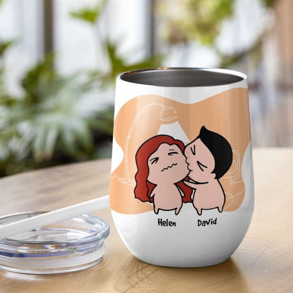 After All These Years And I Still Fancy You To Bits, Gift For Couple, Personalized Wine Tumbler