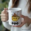 After This Brew I'm Off For a Poo Personalized Mug, Funny Coffee Lover Gift With Custom Name
