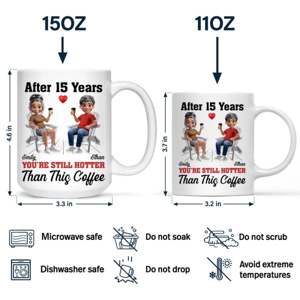 After Years You Still Hot 3D Effect Couple - Personalized Mug