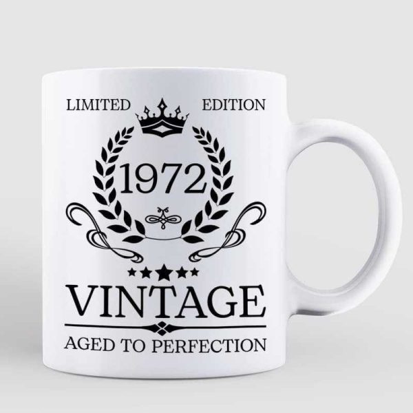 Aged To Perfection Birthday Gift For Him Birth Year Family Gift For Family Personalized Mug