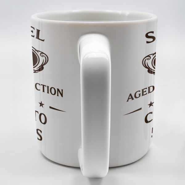 Aged To Perfection, Cheers To 50 Years, Stars and Text Banner - Personalized Custom Coffee Mug - FAM328_MG