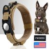 AirTag Dog Collar with Handle, Tactical Dog Collar for Large Medium Dogs