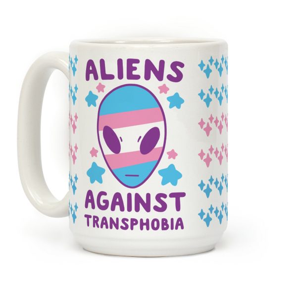 Aliens Against Transphobia Coffee Mug