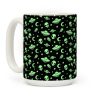 Aliens and UFO Cosmic Space Pattern Coffee Mug
