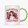 All Booked For Valentines Personalized Mug, Personalized Valentine's Gift For Book Lover