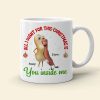 All I Want For This Christmas Is You Inside Me, Couple Gift, Personalized Mug, Sausage Couple Mug, Christmas Gift 03OHHN041123
