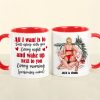 All I Want Is To Fall Asleep With You Every Night, Personalized Accent Mug, Christmas Gift For Couple