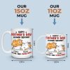 All You Need Is Love And A Cat - Cat Personalized Custom Mug - Father's Day, Gift For Pet Owners, Pet Lovers