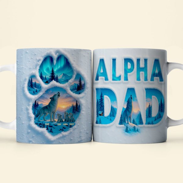 Alpha Wolf Dad Mug Personalized Gifts For Dad 01QHDT130525