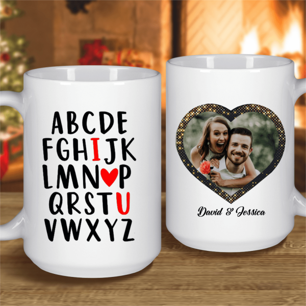 Alphabet I Love You Custom Mug